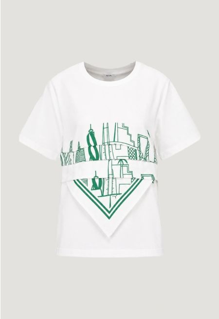 Saudi National Day T-Shirt with Scarf