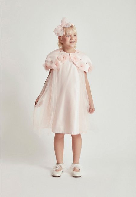 Detachable Floral Shoulder Dress