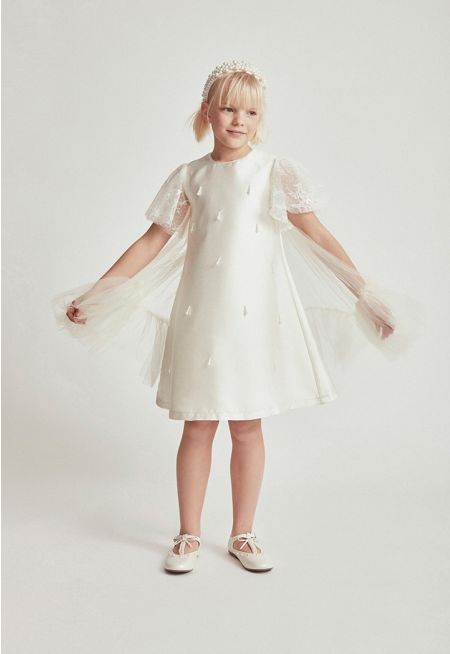 Faux Pearls Droplets Dress