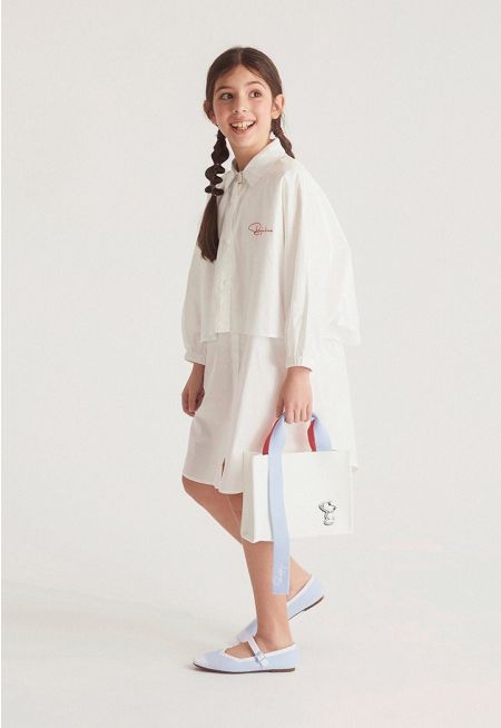 Oversized Layered Shirt Dress