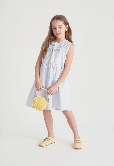 Ruffled Flared Dress