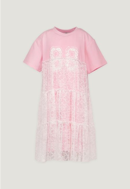 Lace Ruffled Dress