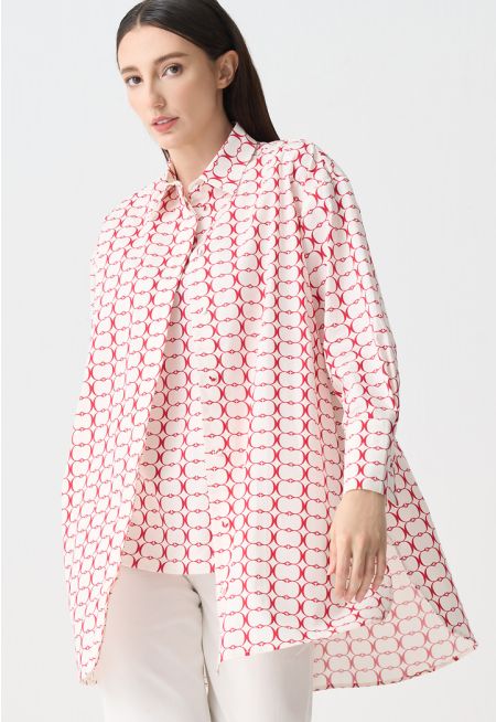 Monogram Pattern Long Shirt