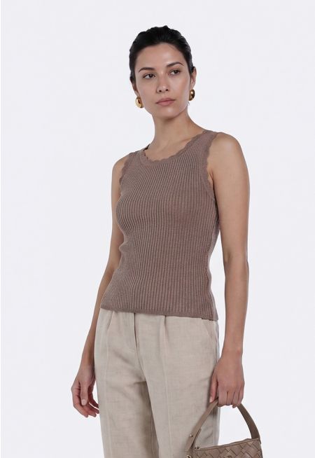 Lurex Knitted Tank Top