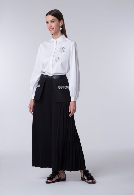 Side Pleated Culottes -Sale