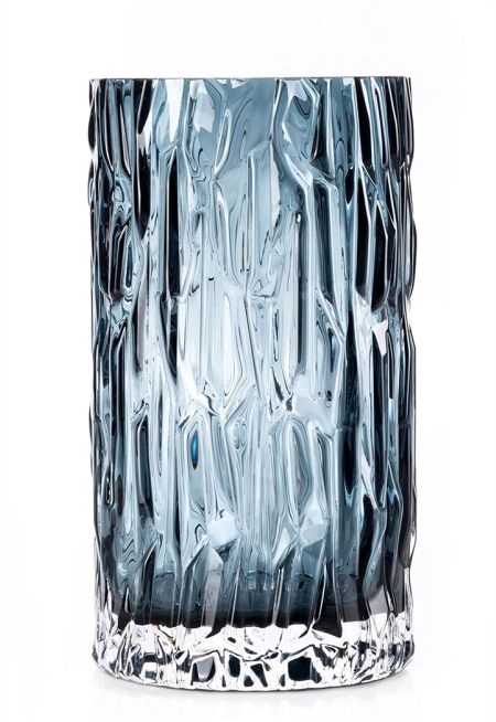 Shell Vase Steel Blue 25Cm