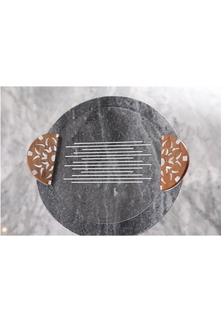 Round Serving Tray 35 x 29 cm
