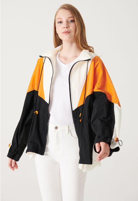 Multicolor Geometrical Patterned Jacket -Sale