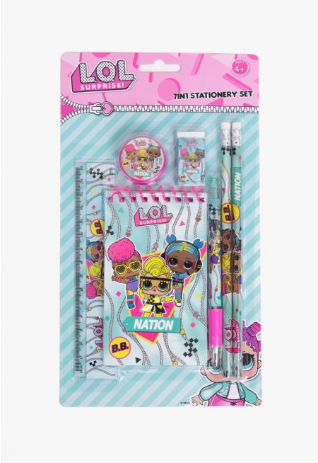 LOL Surprise Nation Stationery Set (7 PCS)
