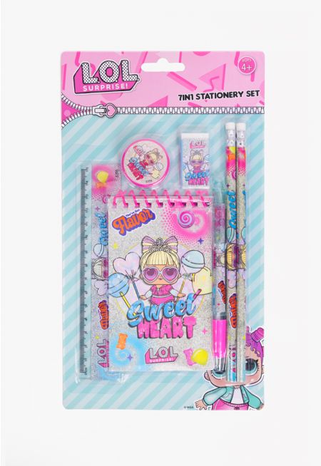 LOL Surprise Heart Stationery Set (7 PCS)