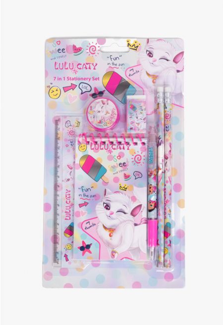 Lulu Caty Colorful Stationery Set (7 PCS)