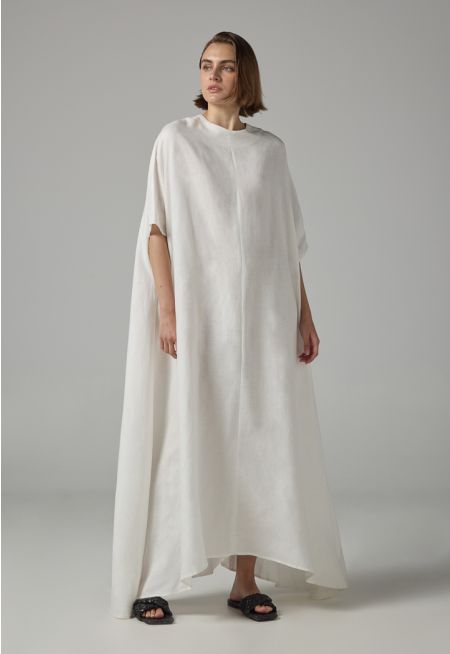 Single Tone Oversize Linen Dress