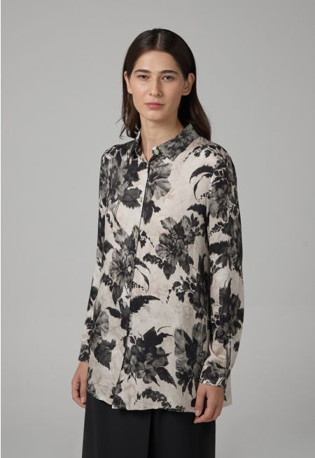 Floral Printed Long Sleeve Shirt 