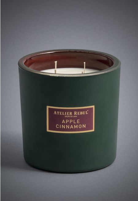 ATELIER REBUL APPLE CINNAMON XL SCENTED CANDLE 950 GR