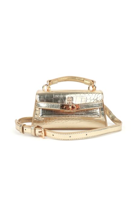 Faux Crocodile Leather Mini Handbag