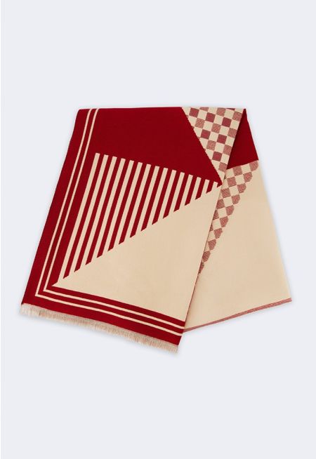 Multi Pattern Pashmina Scarf