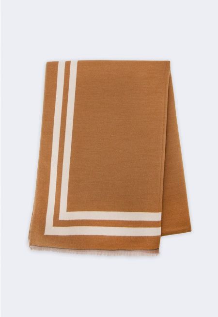 Contrast Pashmina Scarf