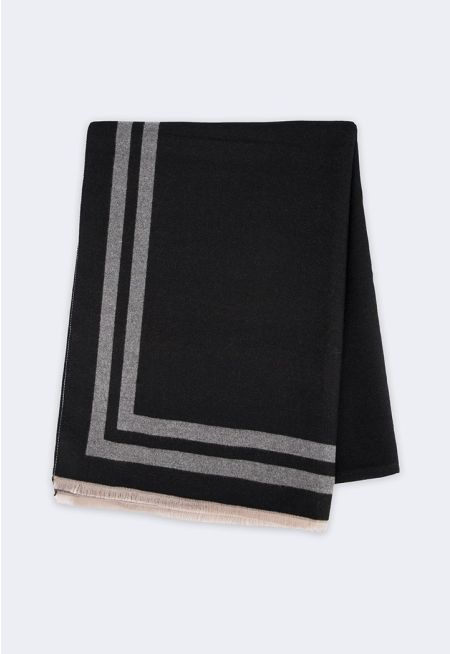 Contrast Pashmina Scarf