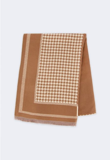 Houndstooth Pashmina Scarf