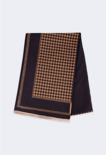 Houndstooth Pashmina Scarf