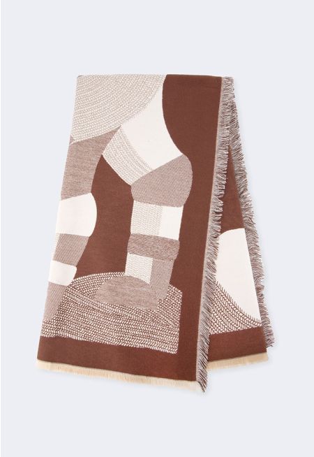 Horse Print Pashmina Scarf