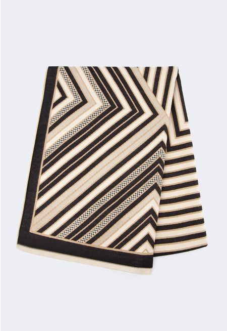 Striped Pashmina Scarf