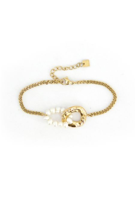 Intersecting Circle Stainless Steel Bracelet