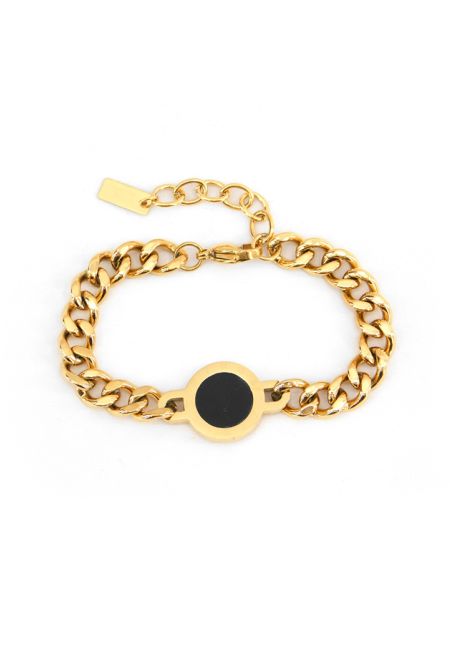 Round Charm Embellished Bracelet