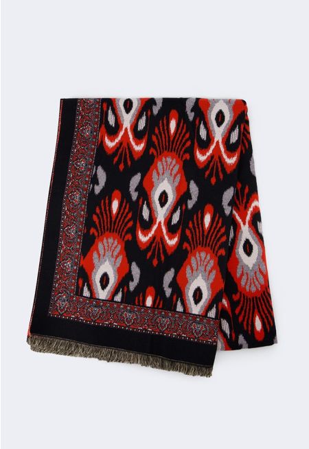 Abstract Winter Shawl