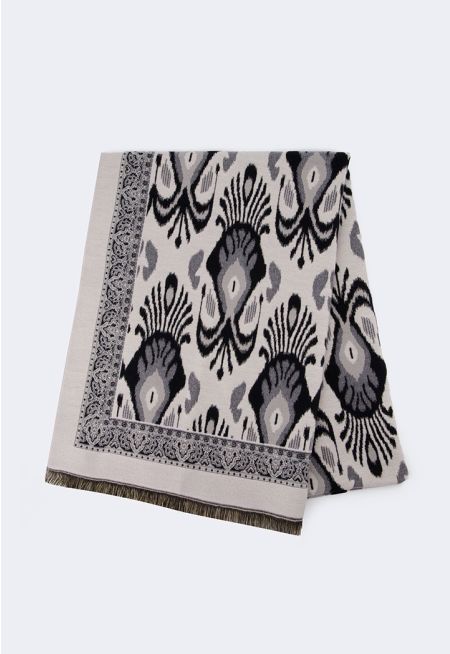 Abstract Winter Shawl