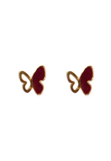 Two-Toned Cut Out Butterfly Earrings