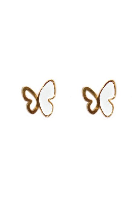 Two-Toned Cut Out Butterfly Earrings