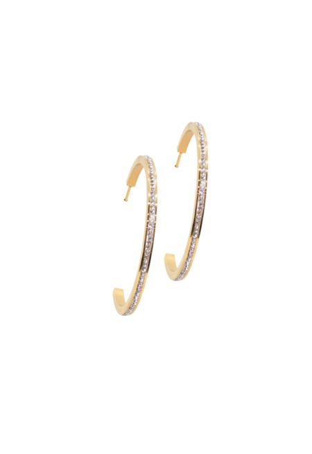 Crystal Hoop Earrings 