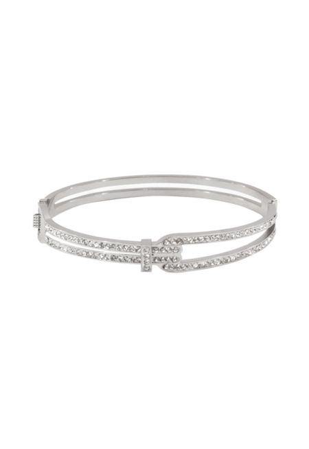 Encrusted Silver Bracelet 