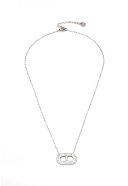 Crystal Embellished Chaine D'ancre Pendant