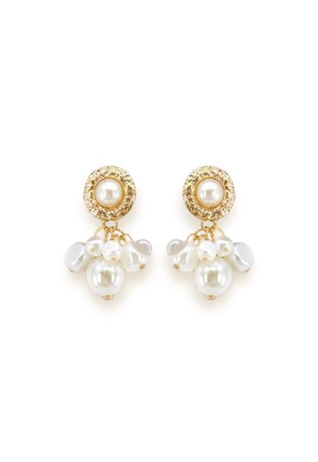 Multi Pearl Bead Earrings -Sale