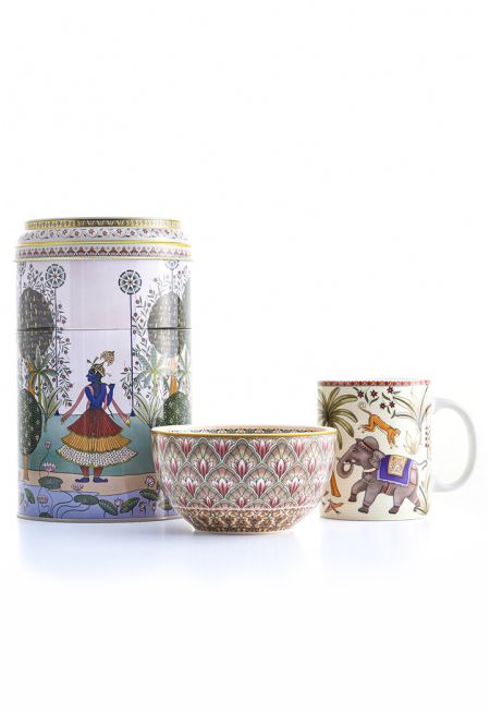 Jangala Mug Bowl Tin Box