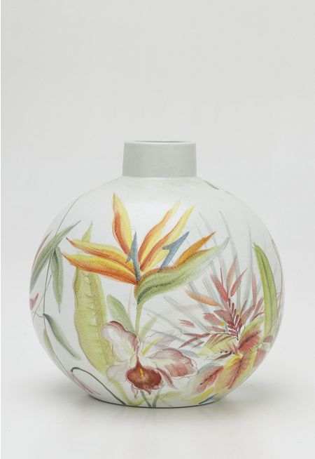 Hand-Painted Porcelain Vase
