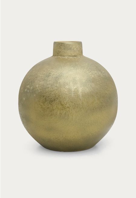 Bronze Patina Round Vase