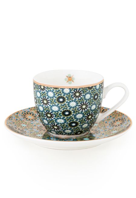 4 Coffee Cups & Saucer Andalusia 90 ml
