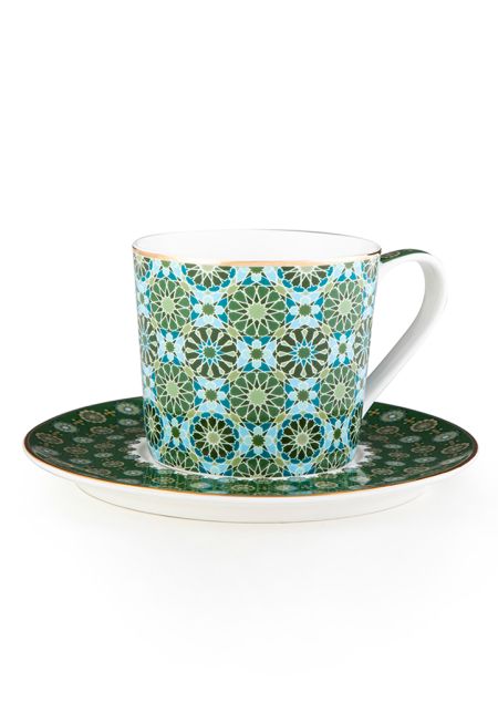 4 Tea Cups & Saucers Andalusia 210 ml