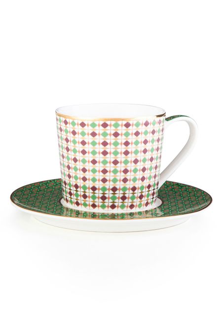 4 Tea Cups & Saucers Opera 210 ml