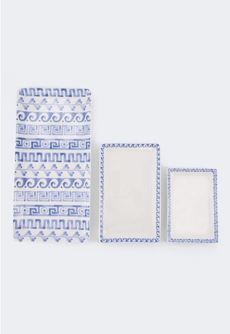 Rectangular Tray Set Of 3 Pcs