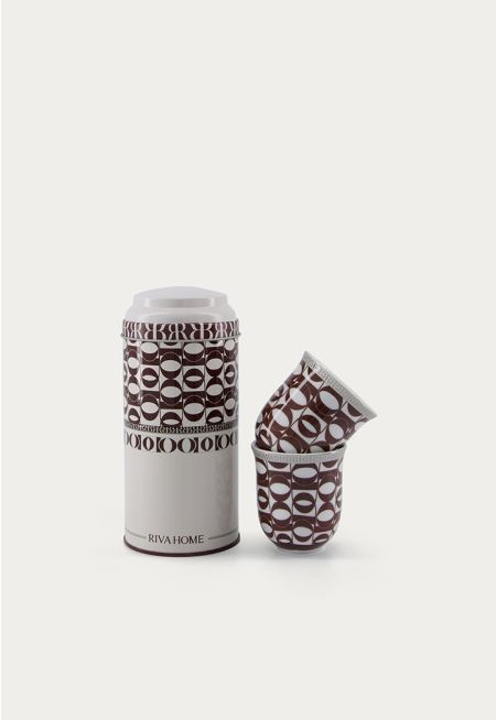 Tin box with Espresso cup (2 pcs)