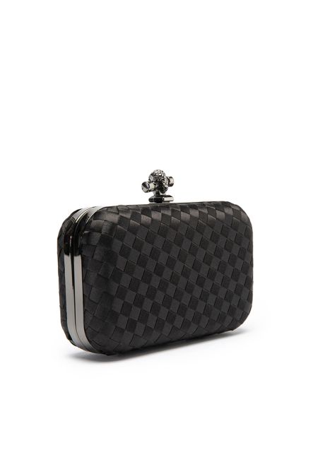 Solid Knot Woven Clutch Bag