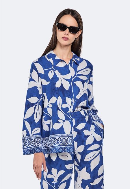Leaf Print Shirt