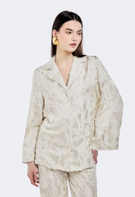 Textured Jacquard Blazer