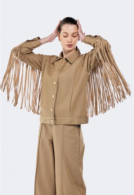 Fringe Shirt Jacket