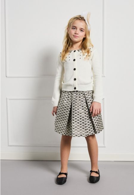 Cardigan and Skirt Set (2PCS)
