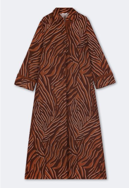 Zebra Print Maxi Dress
